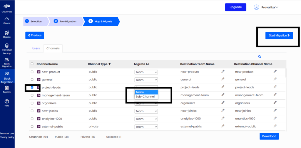 Slack Subchannels