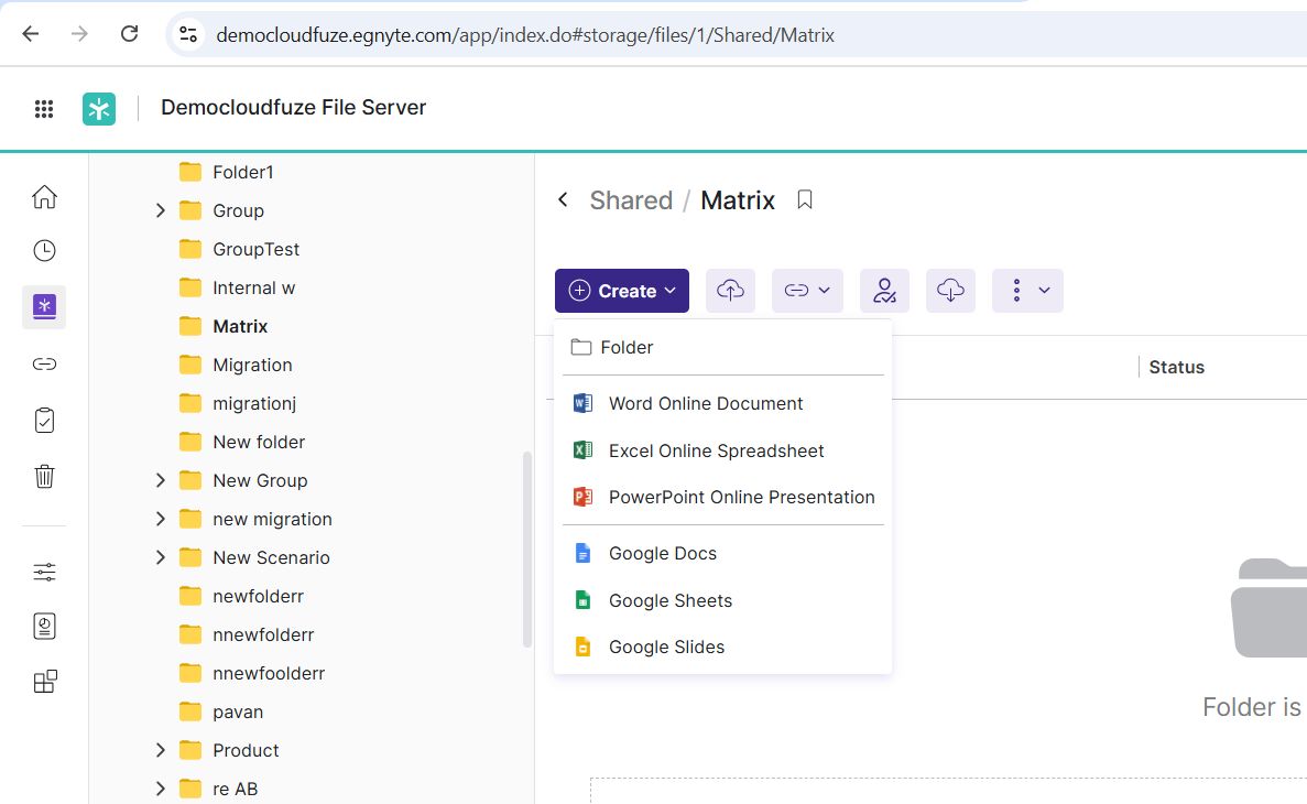 CloudFuze demo File server